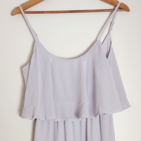 Show Me Your Mumu Caitlin Ruffle Maxi Dress Lavender Purple Size XS - Picture 3 of 14